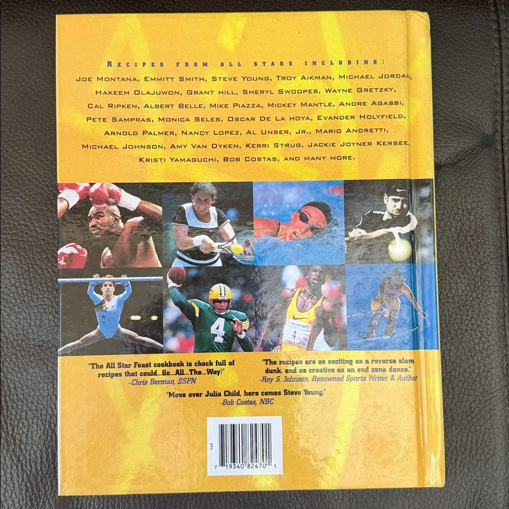 Vintage 1997 Collectible “All-Star Feast Cookbook” Compiled by Wendy Diamond